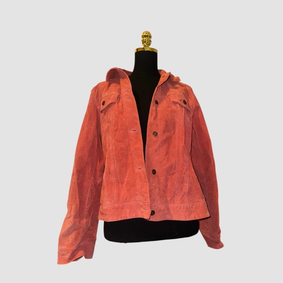 Coral Suede Jacket - Picture 1 of 4